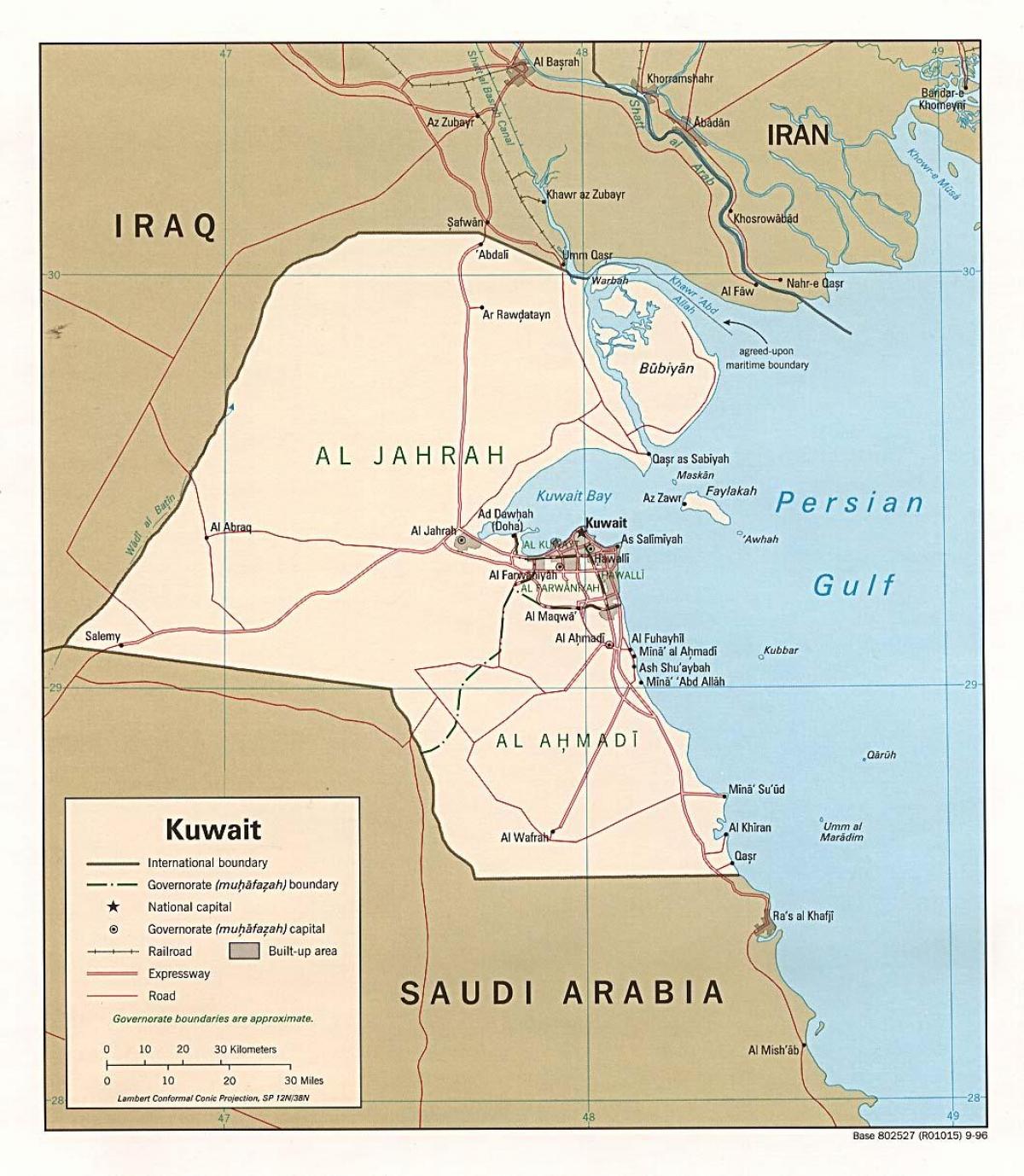 peta safat kuwait